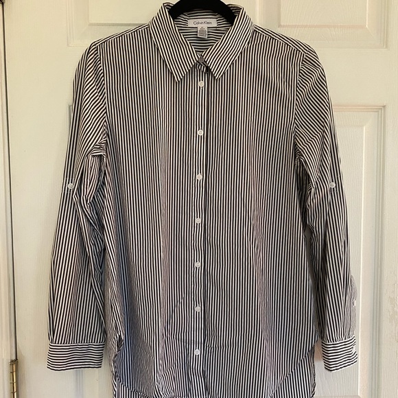 Calvin Klein Striped Button Down Shirt - Picture 1 of 5